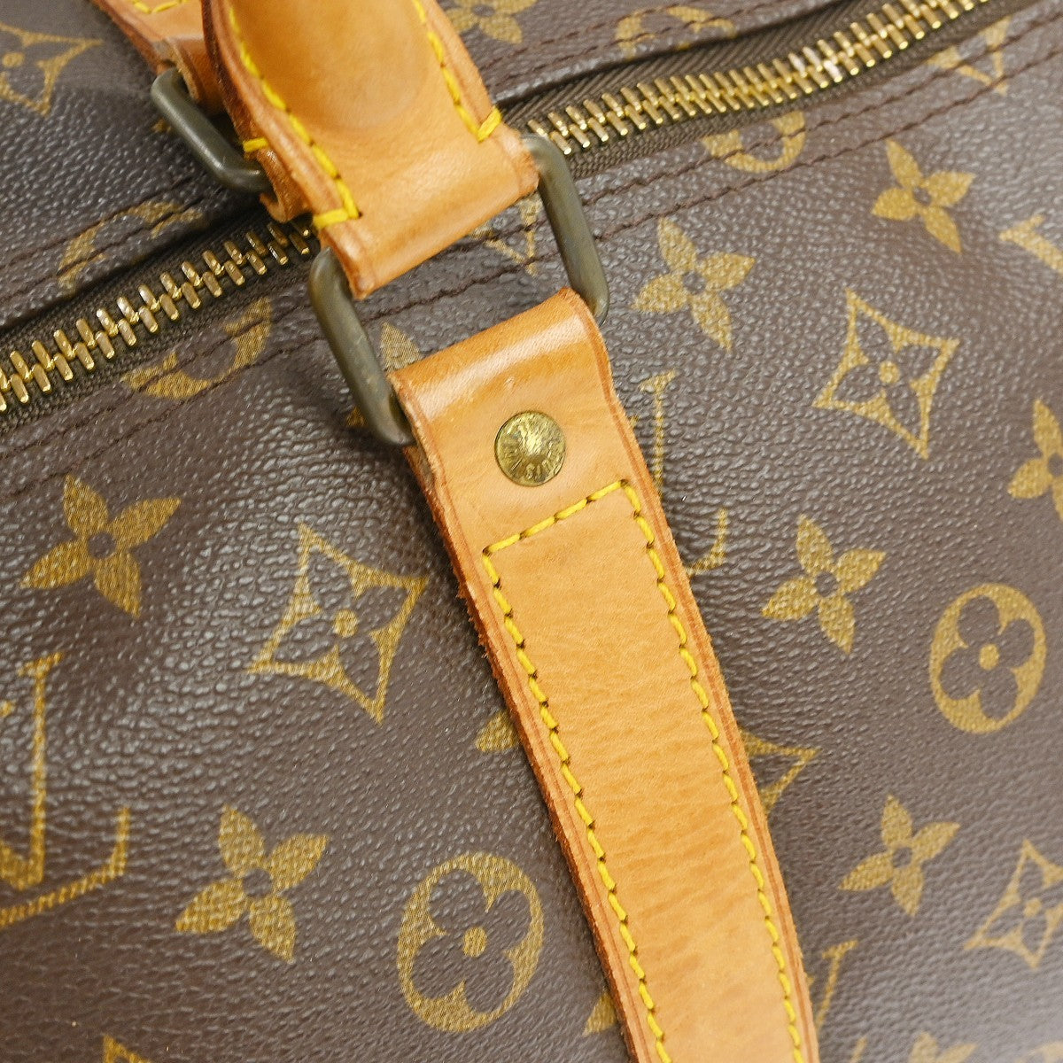 Louis Vuitton Keepall Monogram, Brown, Canvas, Travel Bag