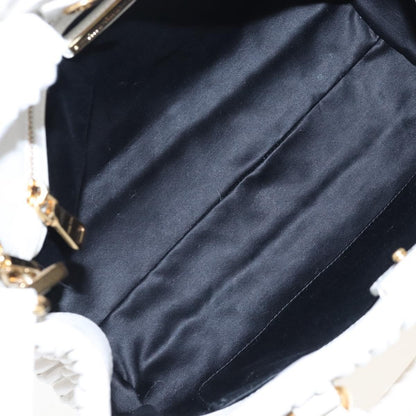 Miu Miu Crystal Convertible Matelasse Leather, White, Leather, Tote Bag
