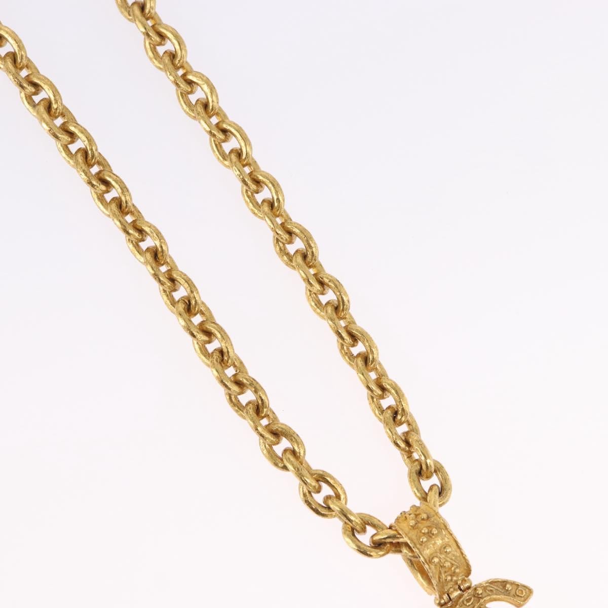 Chanel Vintage Triple CC Chain Metal, Gold, Metal, Necklace