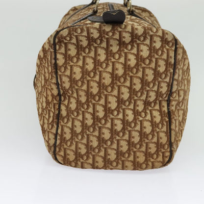 Christian Dior Vintage Trotter Boston Bag Canvas, BROWN, CANVAS, Travel bag