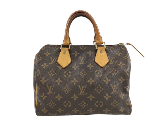 Louis Vuitton Speedy Handbag Monogram Canvas, Brown, Canvas, Handbag