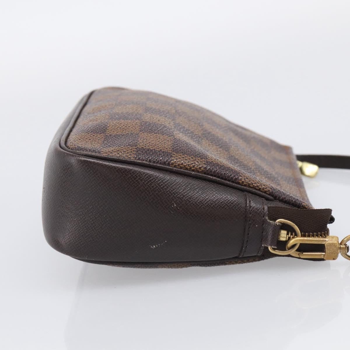Louis Vuitton Trousse Make Up Damier, Brown, Canvas, Clutch
