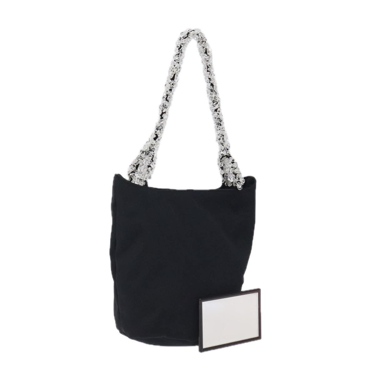 Bottega Veneta Vintage Nylon, Black, Nylon, Handbag