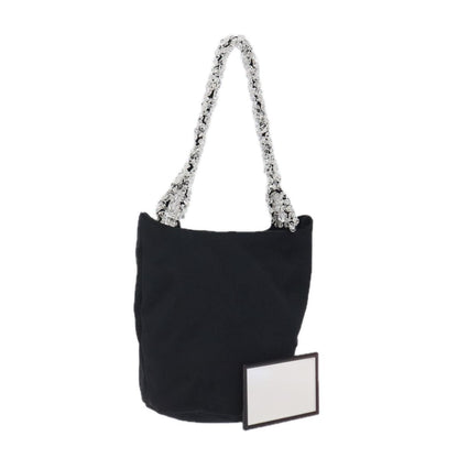 Bottega Veneta Vintage Nylon, Black, Nylon, Handbag
