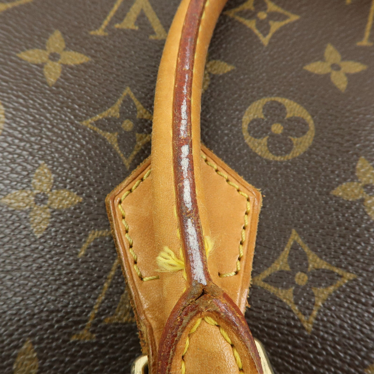 Louis Vuitton Vintage Sac Plat Monogram Canvas, Brown, Canvas, Handbag
