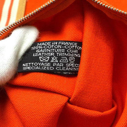 Hermes Beach Tote Cotton, Orange, Cotton, Tote Bag