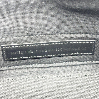 Balenciaga Navy Cabas Canvas with Leather, Black, Canvas, Tote Bag