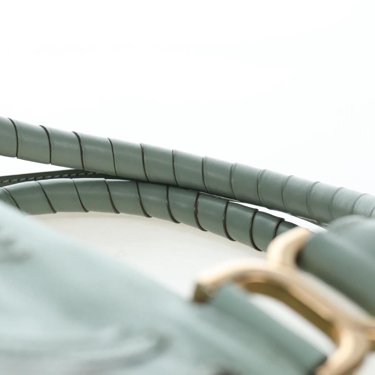 Chloe Marcie Top Handle Leather, Green, Leather, Handbag