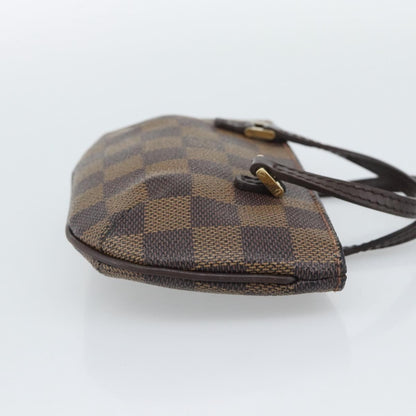 Louis Vuitton Manosque Pochette Damier, Brown, Canvas, Clutch