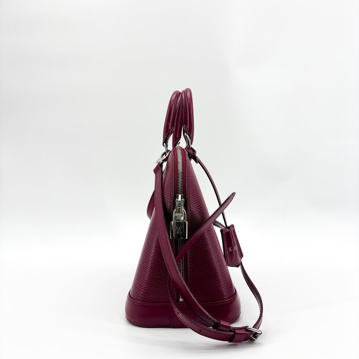 Louis Vuitton Alma Epi Leather, Purple, Leather, Handbag