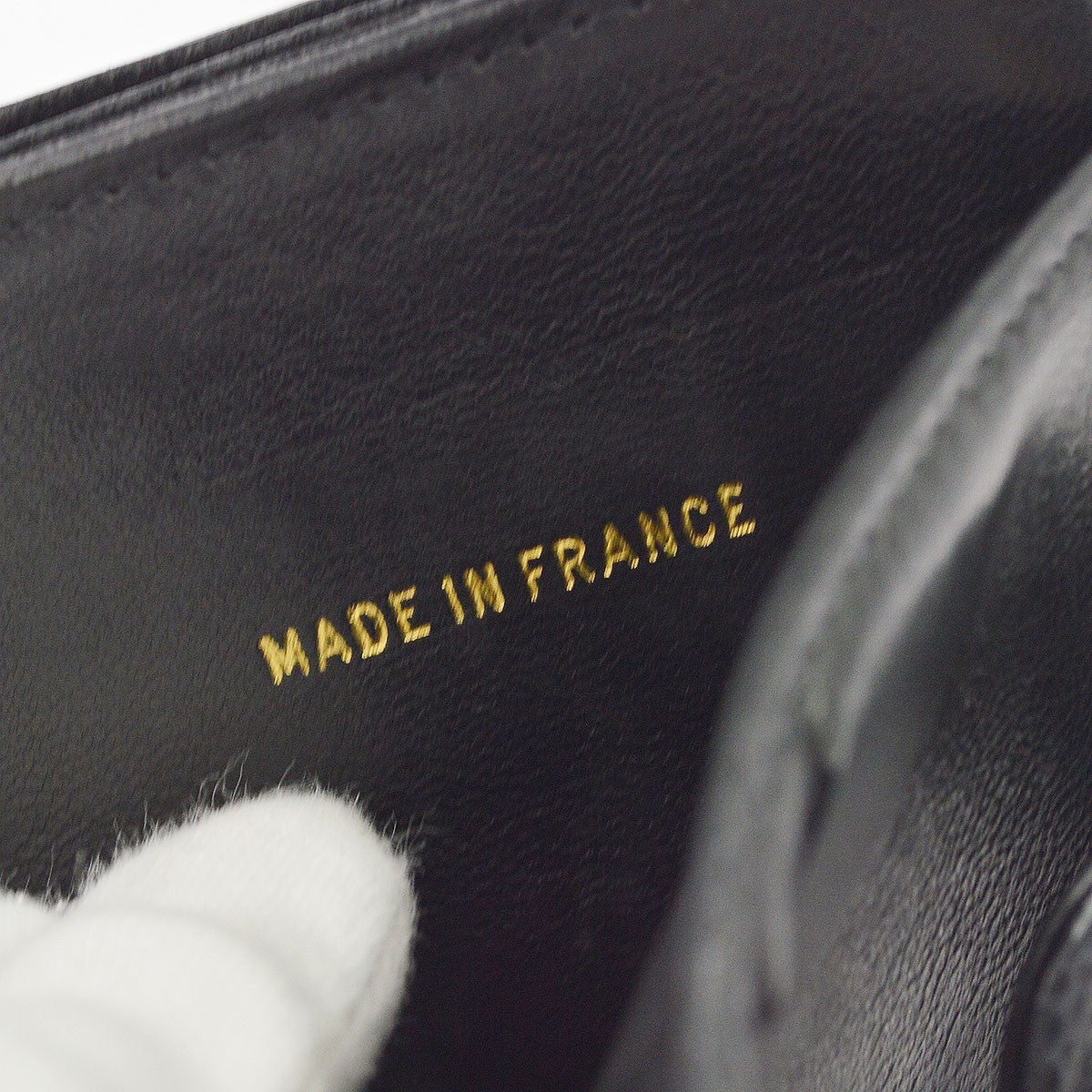 Chanel Vintage Timeless Bifold Caviar, Black, Leather, Wallet