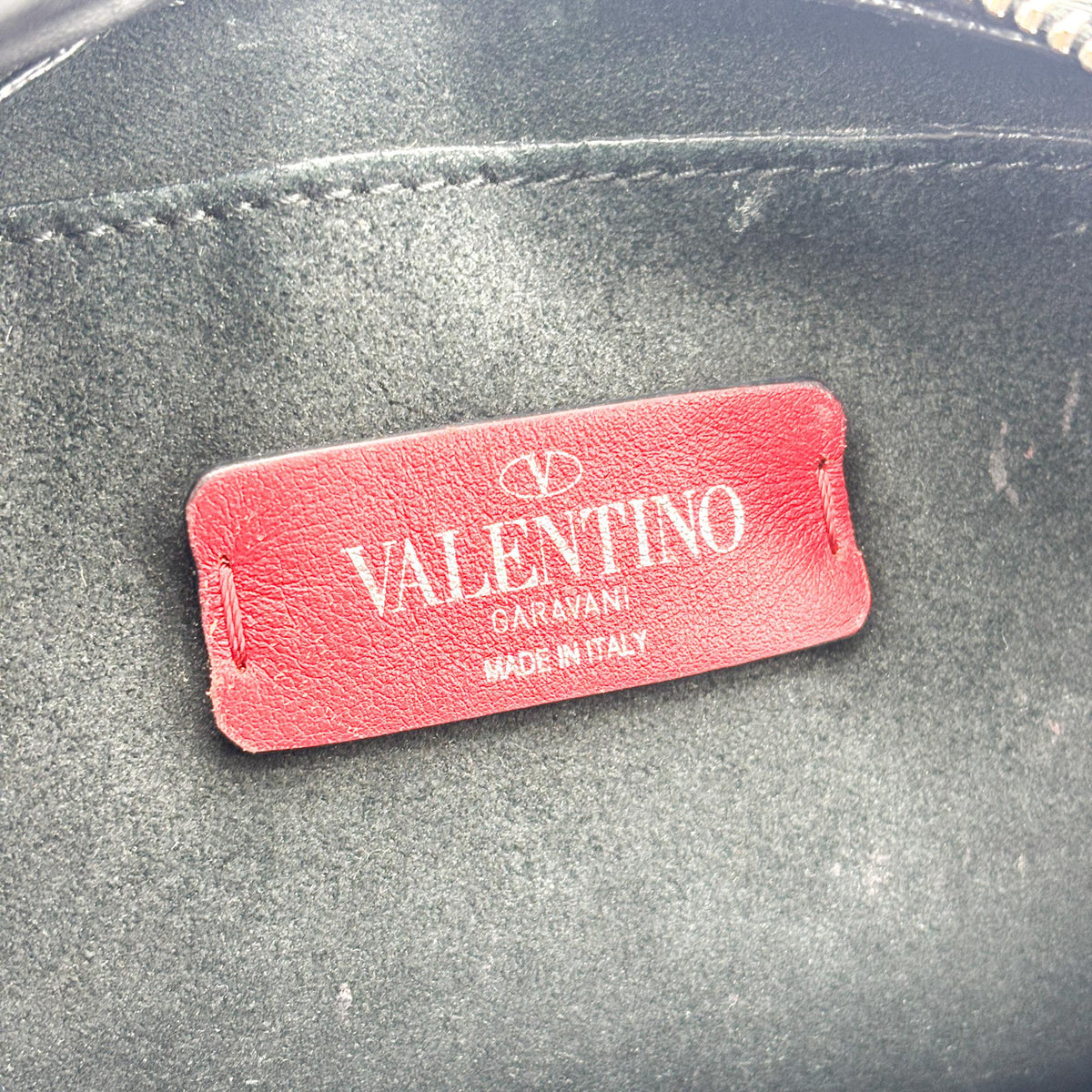 Valentino Garavani VLTN Camera Leather, Black, Calfskin, Crossbody Bag