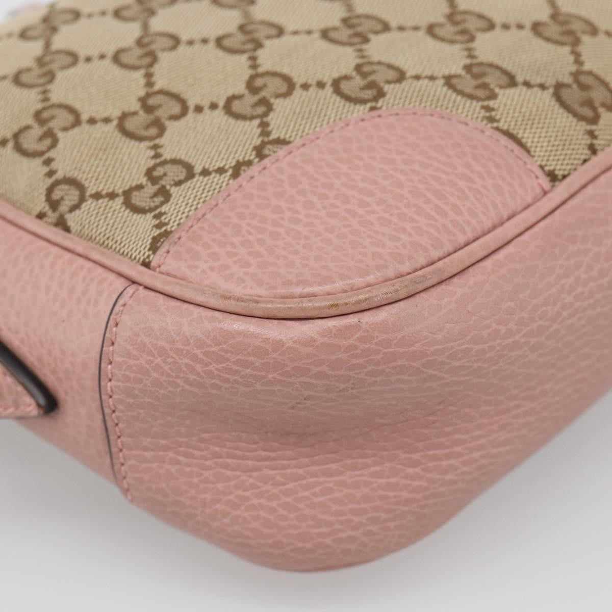 Gucci Bree Disco GG Canvas with Leather, Beige, Canvas, Crossbody Bag