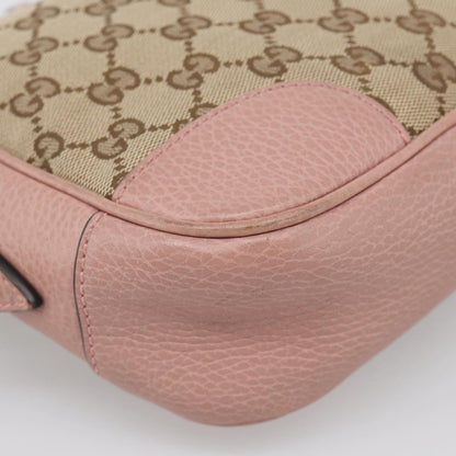 Gucci Bree Disco GG Canvas with Leather, Beige, Canvas, Crossbody Bag