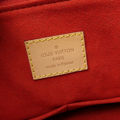Louis Vuitton Pallas Monogram Canvas with Leather, Brown, Canvas, Tote Bag