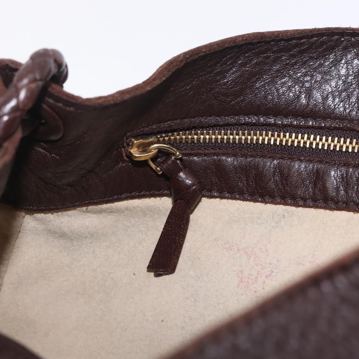 Bottega Veneta Shoulder Leather, Brown, Leather, Shoulder Bag