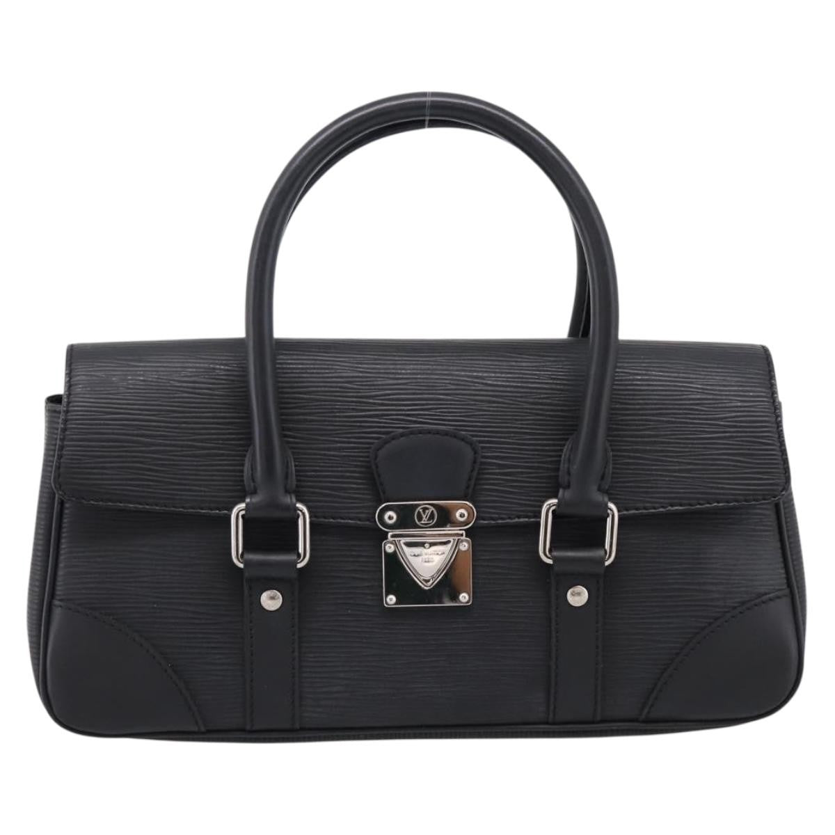 Louis Vuitton Segur Epi Leather, Black, Leather, Handbag