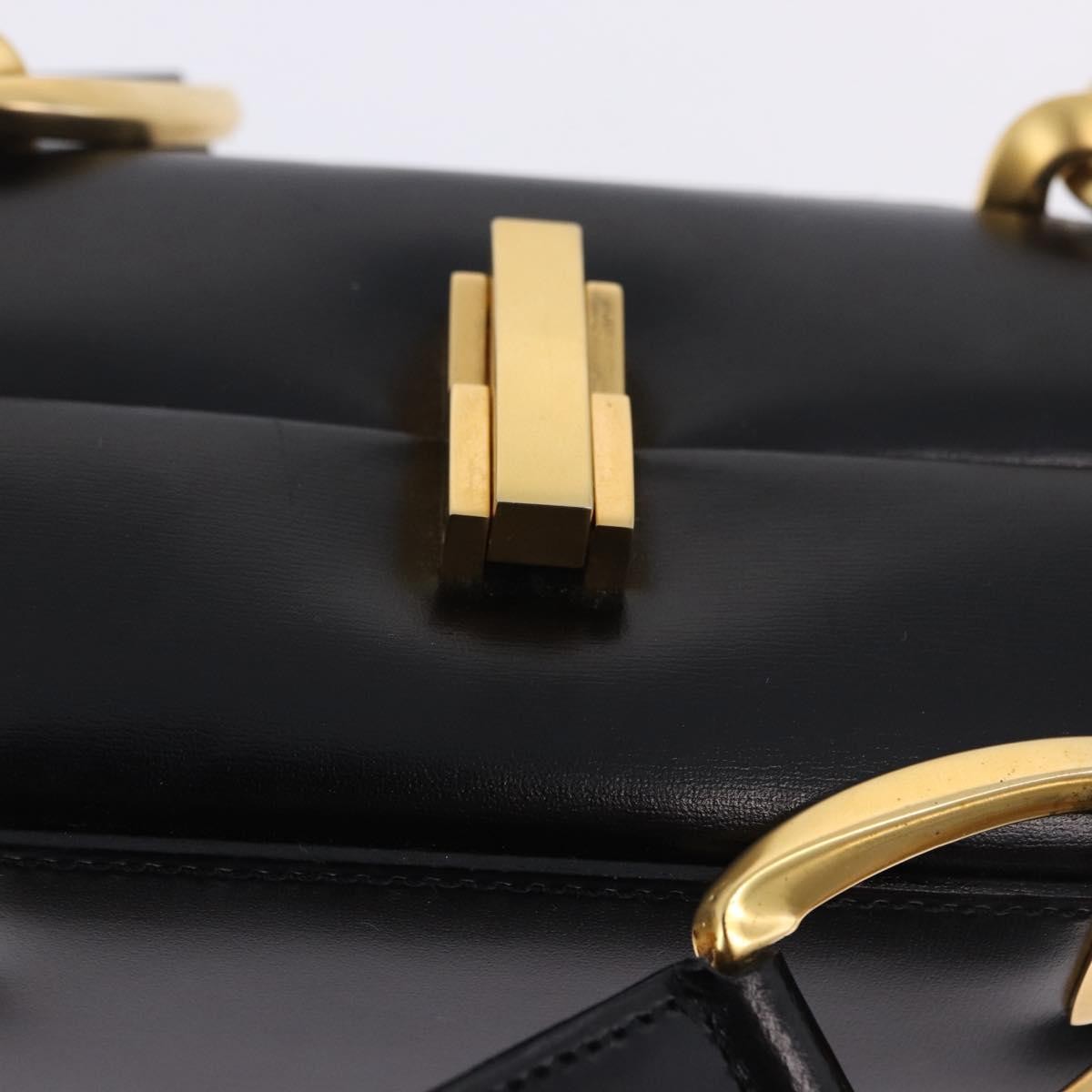 Celine Vintage Leather, Black, Leather, Shoulder Bag