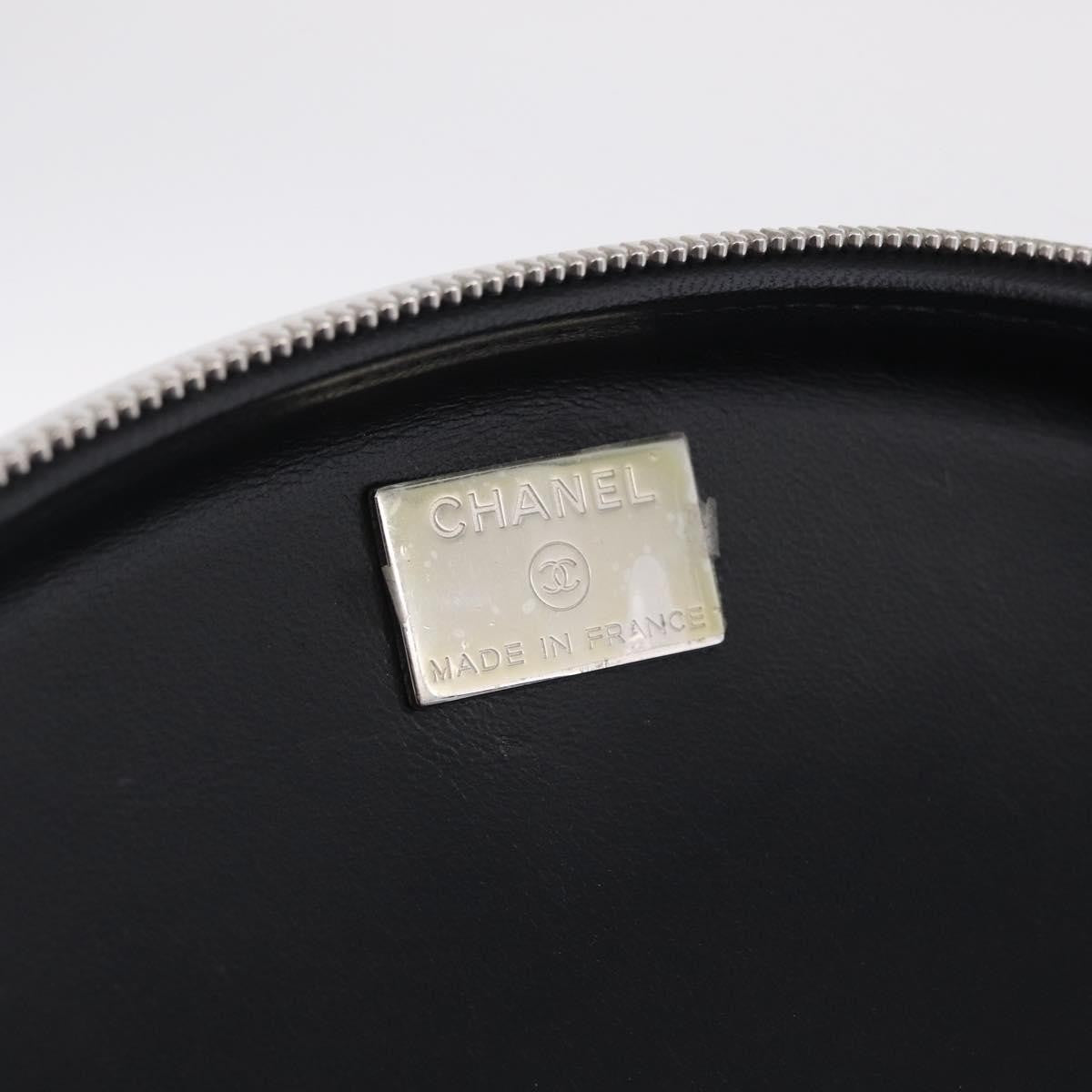 Chanel Coco Neige Zip Around Sunglasses Case with Chain Printed Leather, White, Leather, Sunglasses