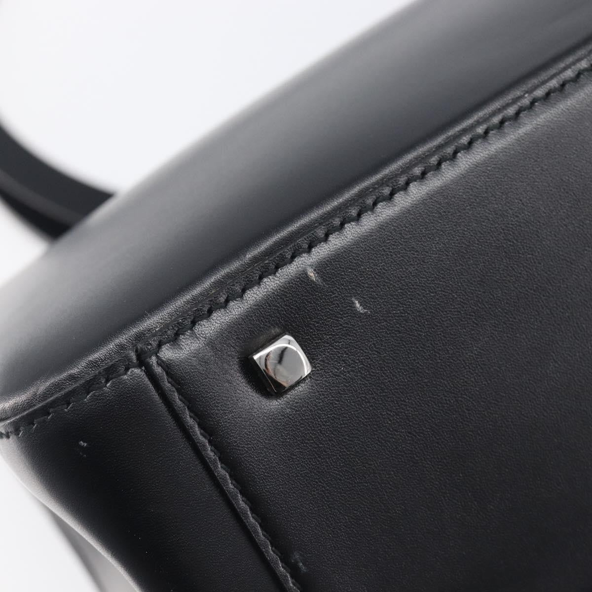 Salvatore Ferragamo Vintage Gancini Top Handle Leather, Black, Leather, Handbag