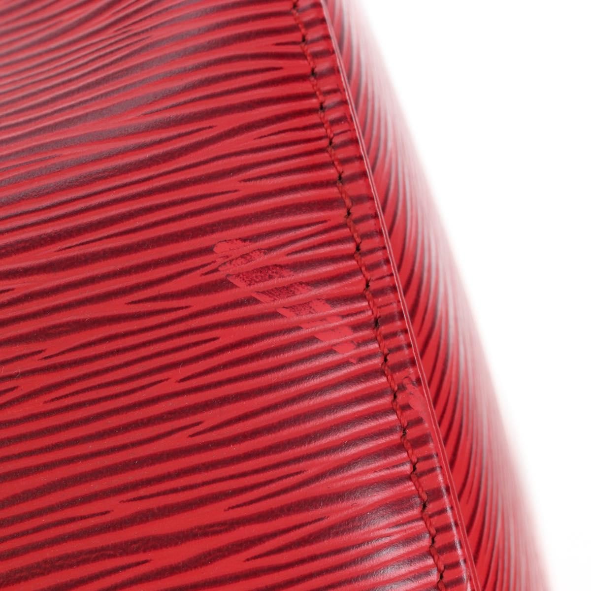 Louis Vuitton Keepall Epi, Red, Leather, Travel Bag