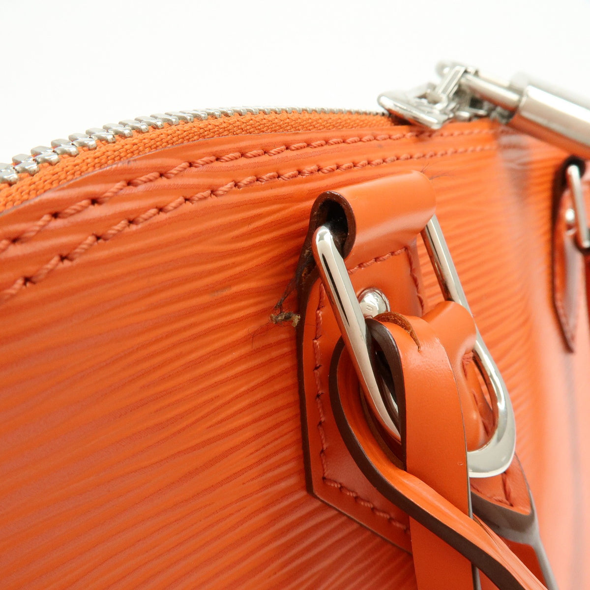 Louis Vuitton Alma Epi Leather, Orange, Leather, Handbag
