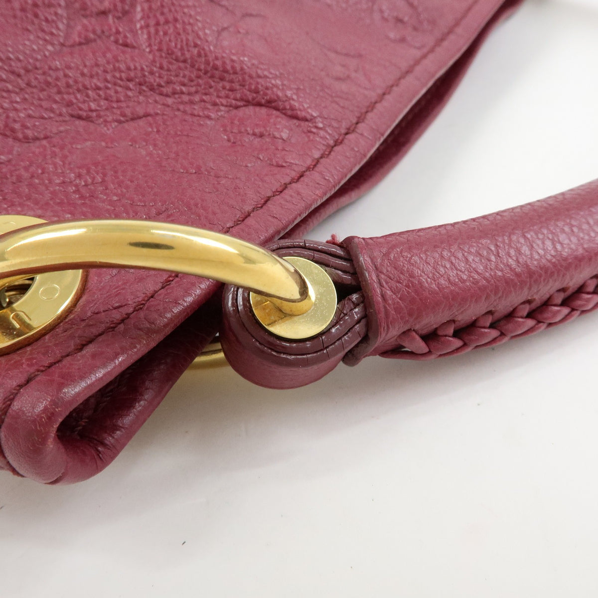 Louis Vuitton Artsy Monogram Empreinte Leather, Burgundy, Leather, Handbag