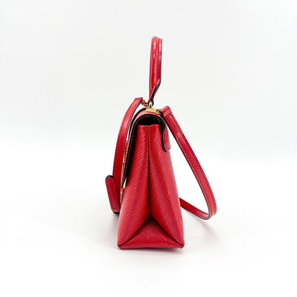 Louis Vuitton Locky Epi Leather, Red, Leather, Handbag