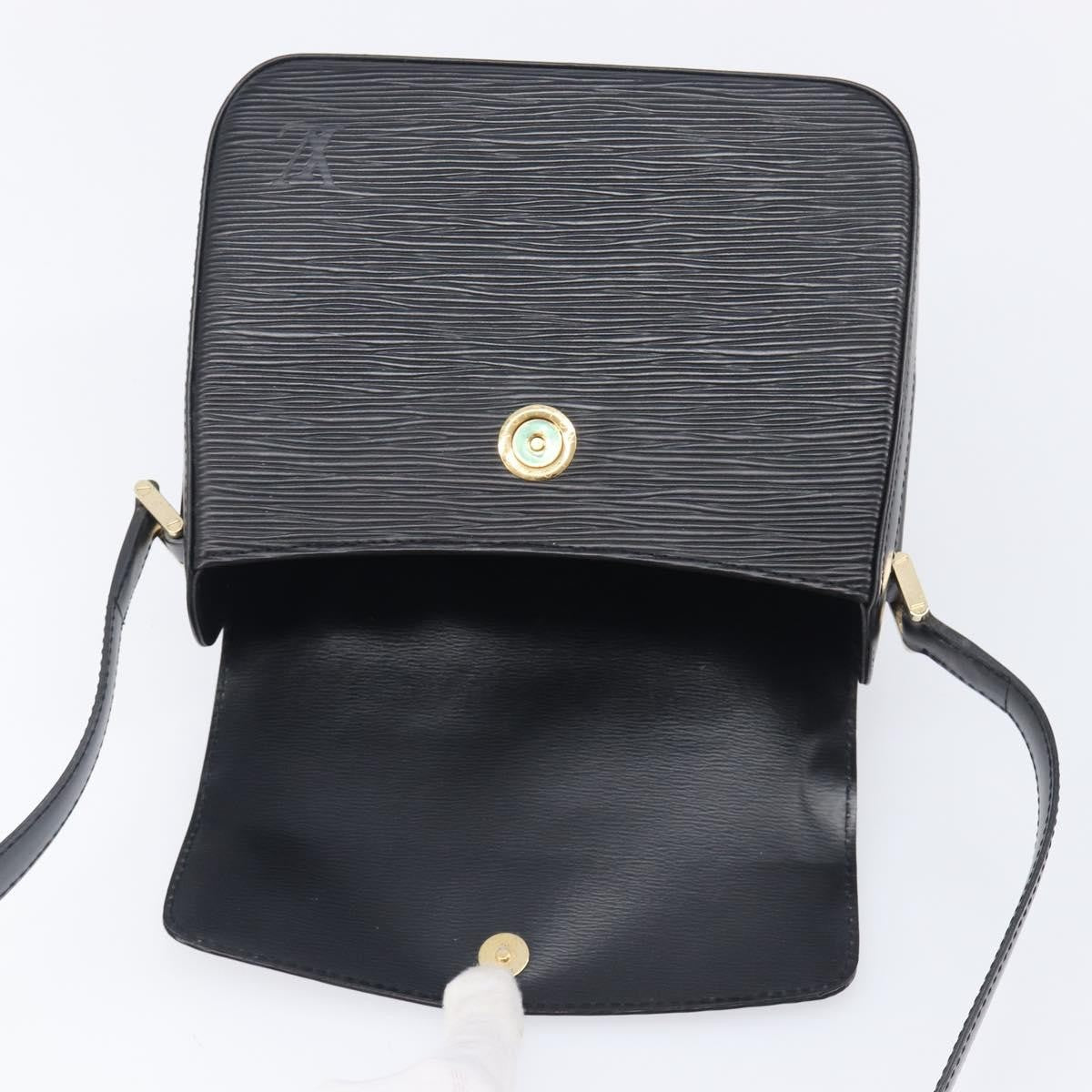 Louis Vuitton Buci Epi Leather, Black, Leather, Handbag