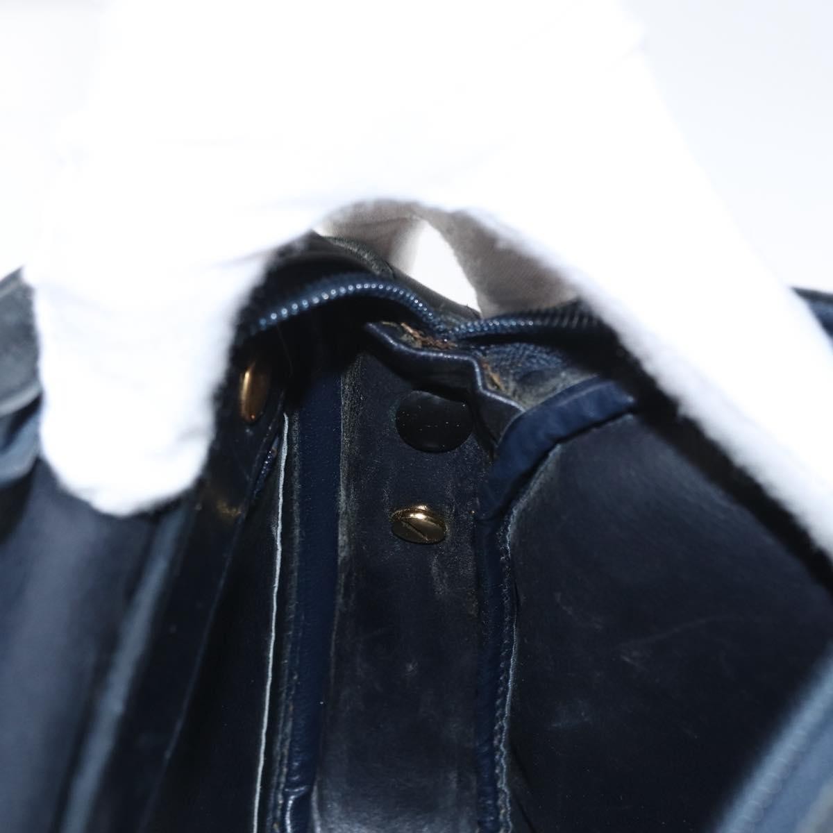 Christian Dior Vintage Leather, Navy, Leather, Shoulder Bag