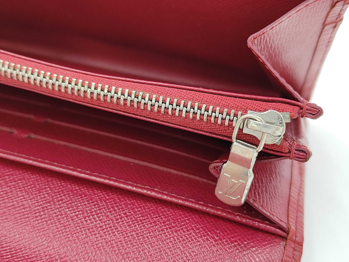 Louis Vuitton Sarah Epi Leather, Pink, Leather, Wallet