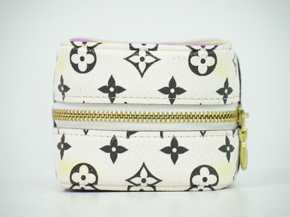 Louis Vuitton Cube Coin Purse Limited Edition Colored Monogram Giant, Multicolour, Canvas, Clutch