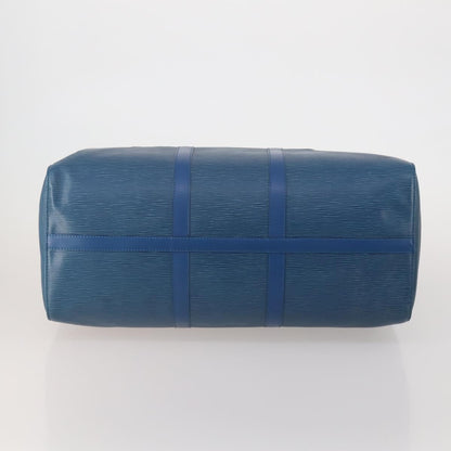 Louis Vuitton Keepall Bag Epi Leather, Blue, Leather, Travel Bag