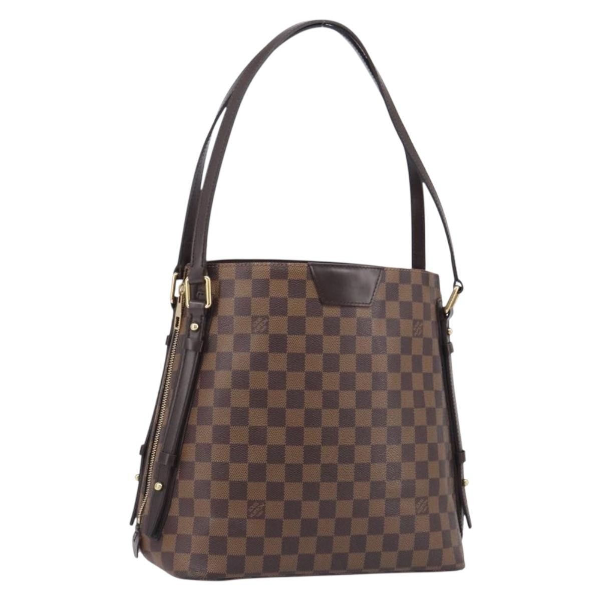 Louis Vuitton Cabas Rivington Damier, Brown, Canvas, Tote Bag
