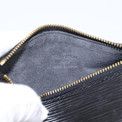 Louis Vuitton Soufflot Pochette Epi Leather, Black, Leather, Clutch