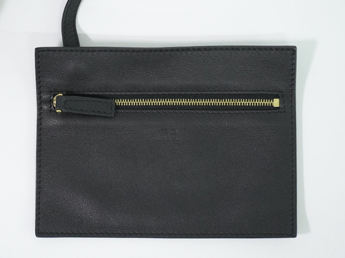 Fendi B. Fab Convertible Tote Grommet Embellished Raffia, Beige, Leather, Handbag
