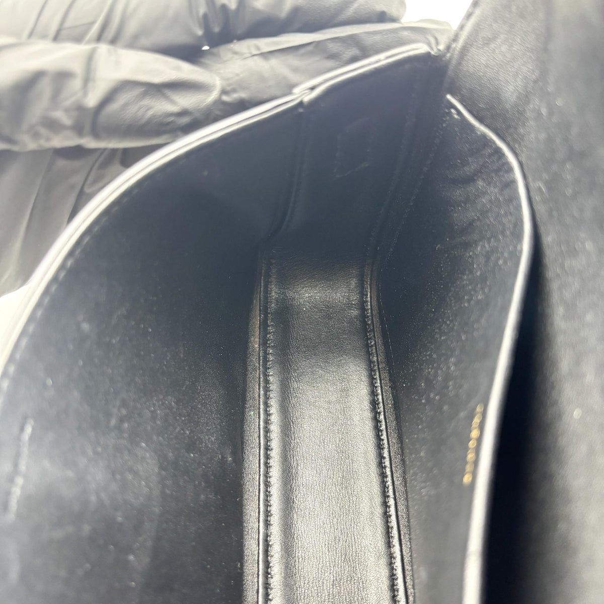 Celine Triomphe East-West Smooth Calfskin, Black, Leather, Shoulder Bag