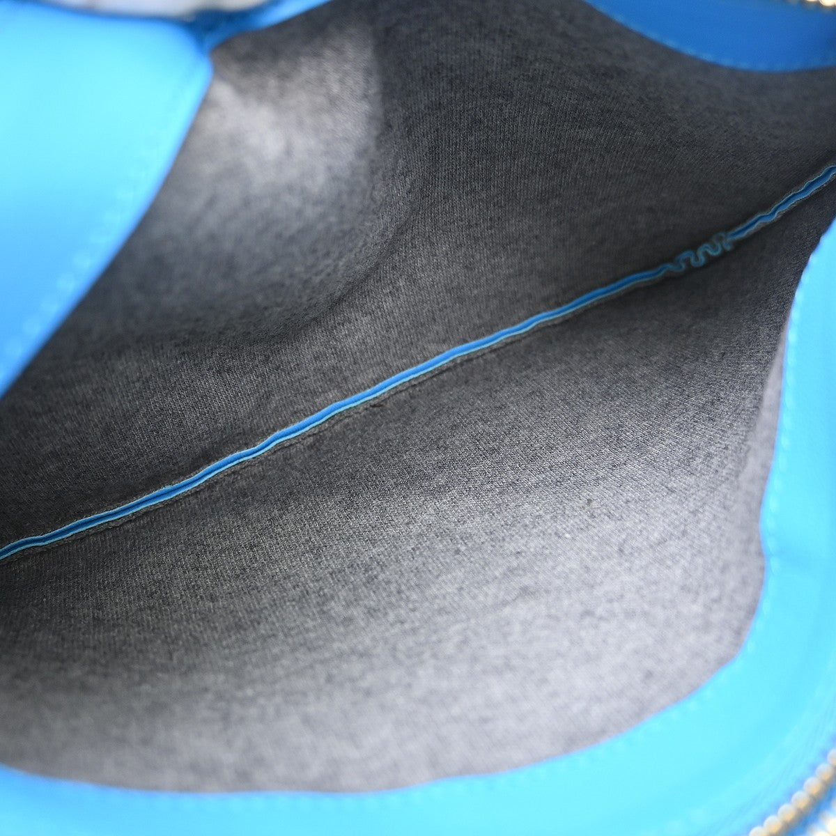 Celine Trio Leather, Blue, Leather, Shoulder Bag