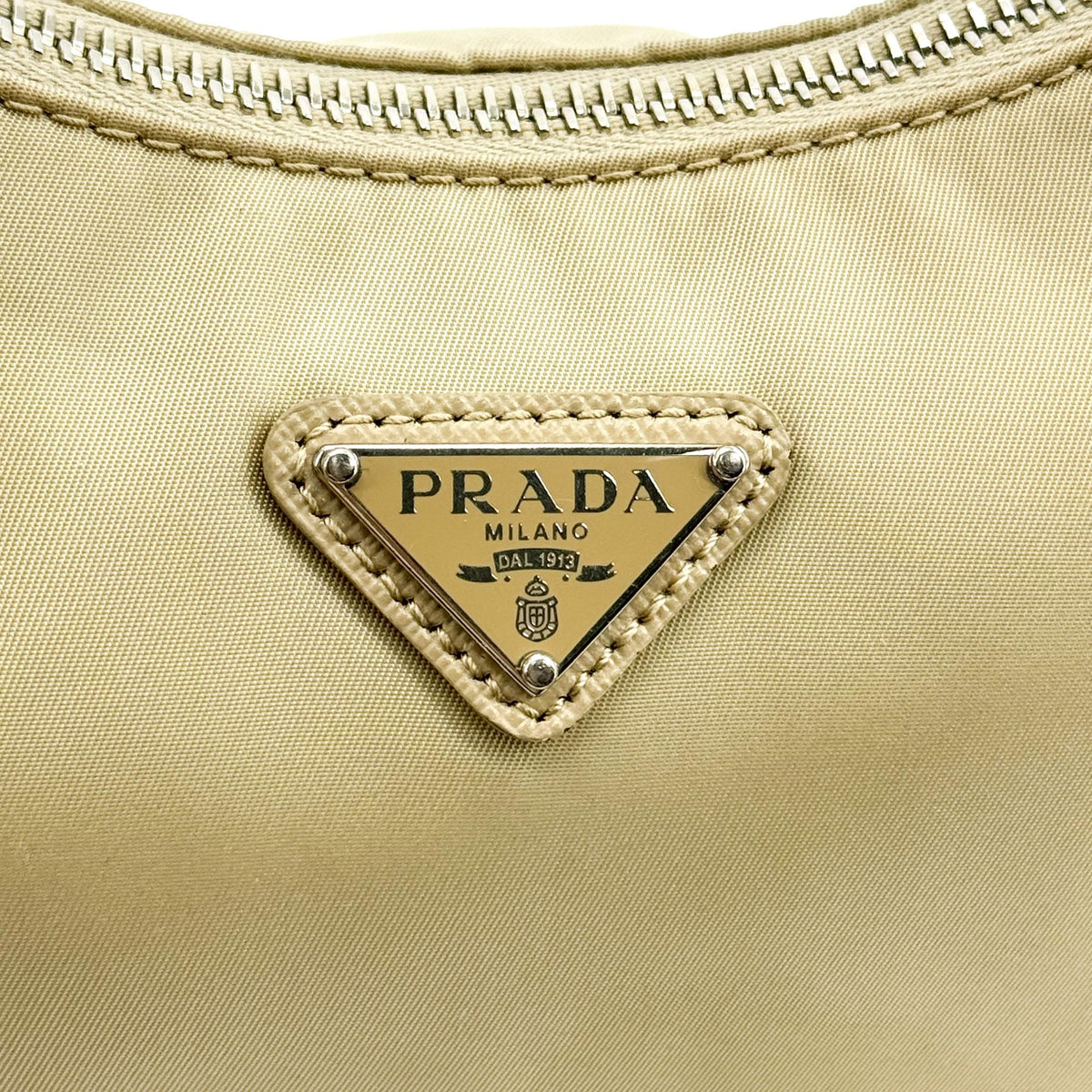 Prada Re-Edition 2005 Tessuto, Beige, Nylon, Shoulder Bag