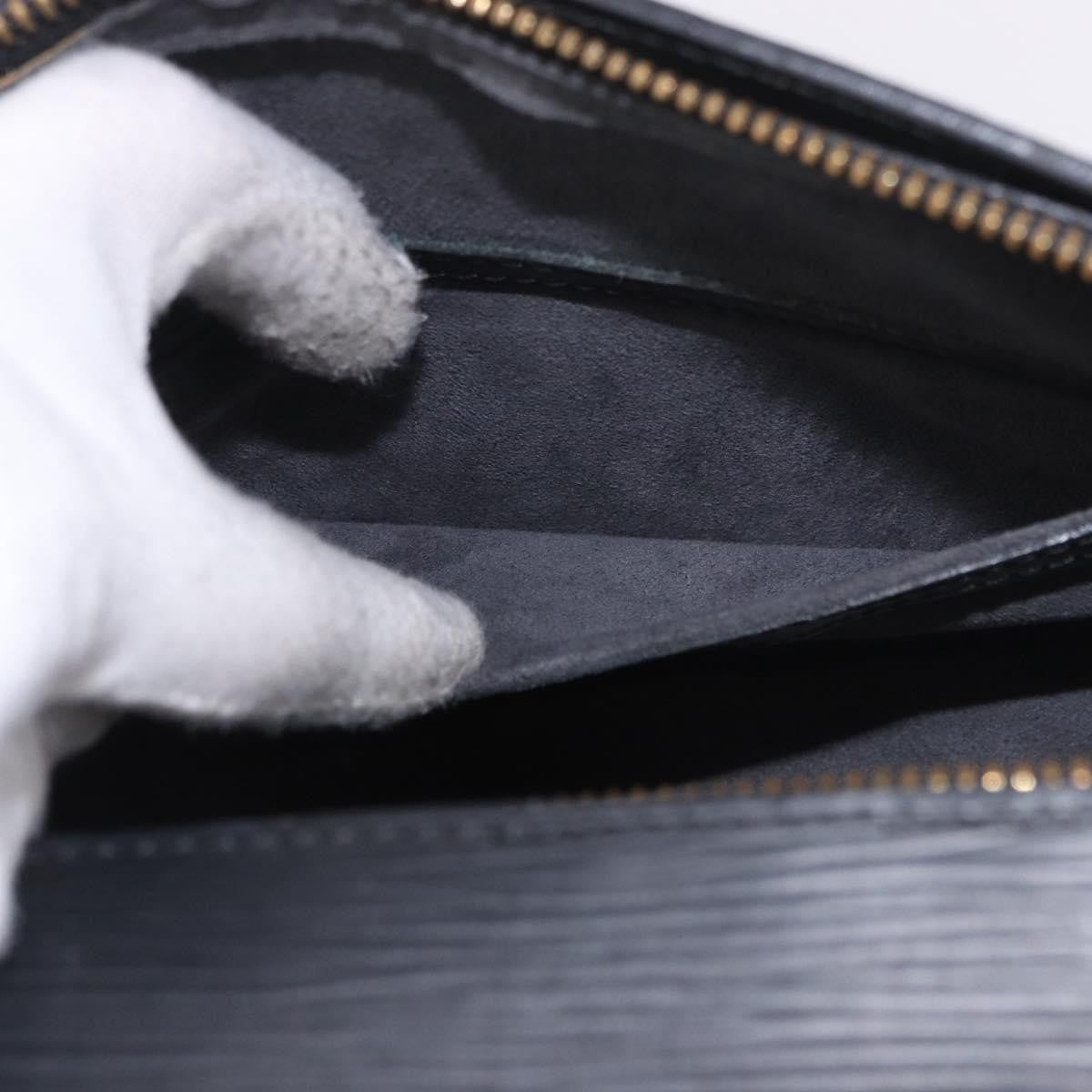Louis Vuitton Soufflot Epi Leather, Black, Leather, Handbag