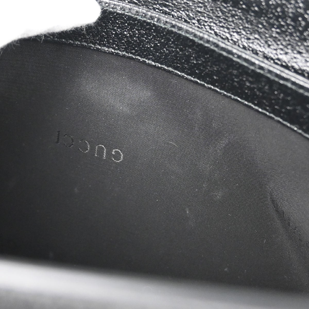 Gucci Vintage Leather, Black, Leather, Shoulder Bag