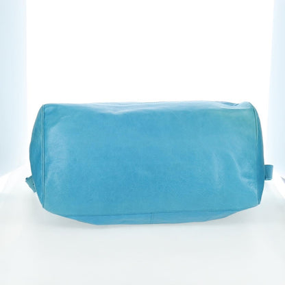 Balenciaga Squash Duffle Leather, Blue, Leather, Handbag