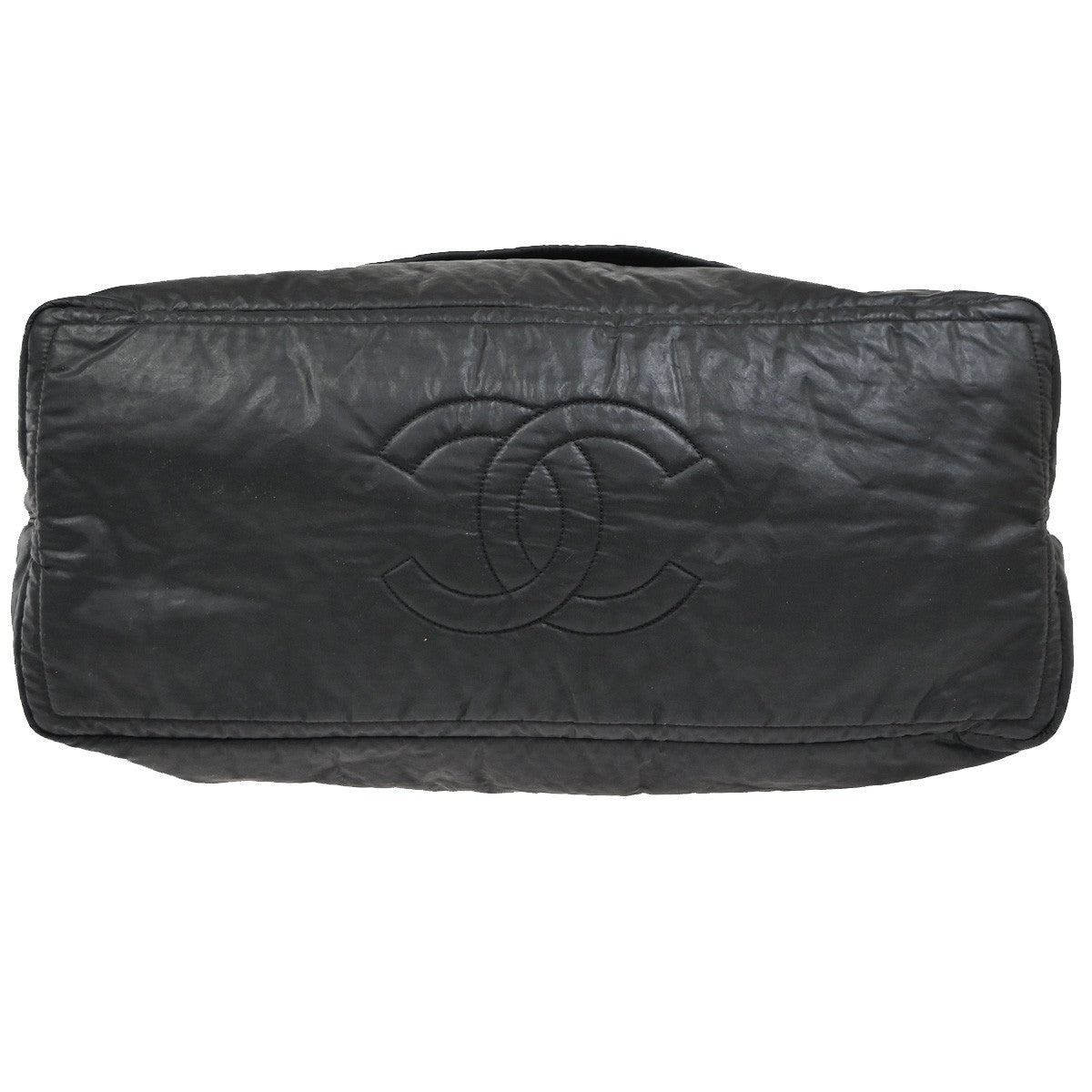 Chanel Horizontal Sport Weekender Quilted Coated Canvas, Black, Nylon, Travel Bag
