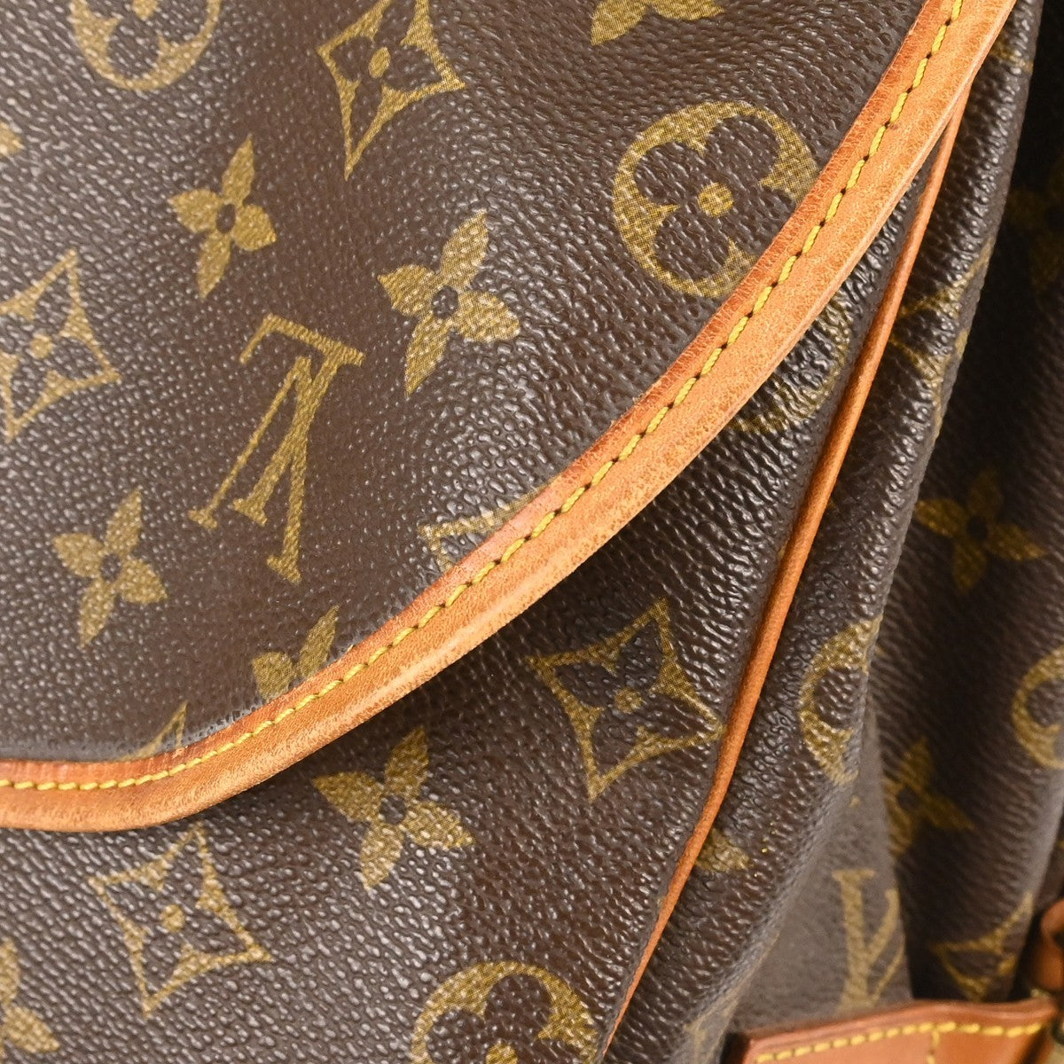 Louis Vuitton Saumur Monogram Canvas, Brown, Canvas, Shoulder Bag