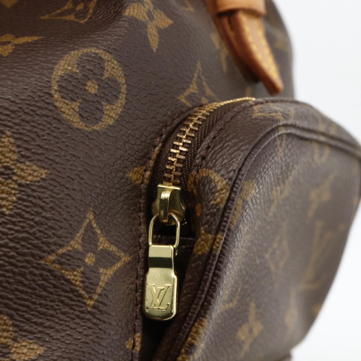 Louis Vuitton Vintage Montsouris Monogram Canvas, Brown, Canvas, Backpack