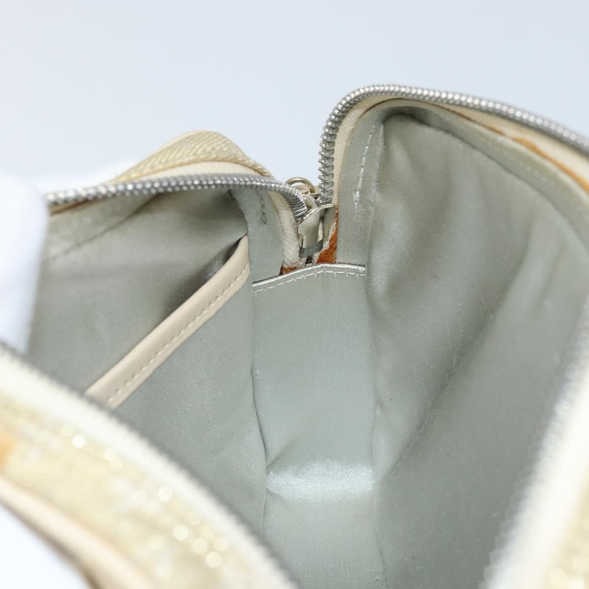 Louis Vuitton McKenna Mini Lin, Gold, Canvas, Shoulder Bag