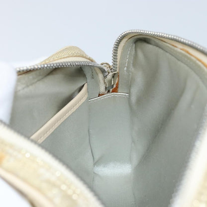 Louis Vuitton McKenna Mini Lin, Gold, Canvas, Shoulder Bag