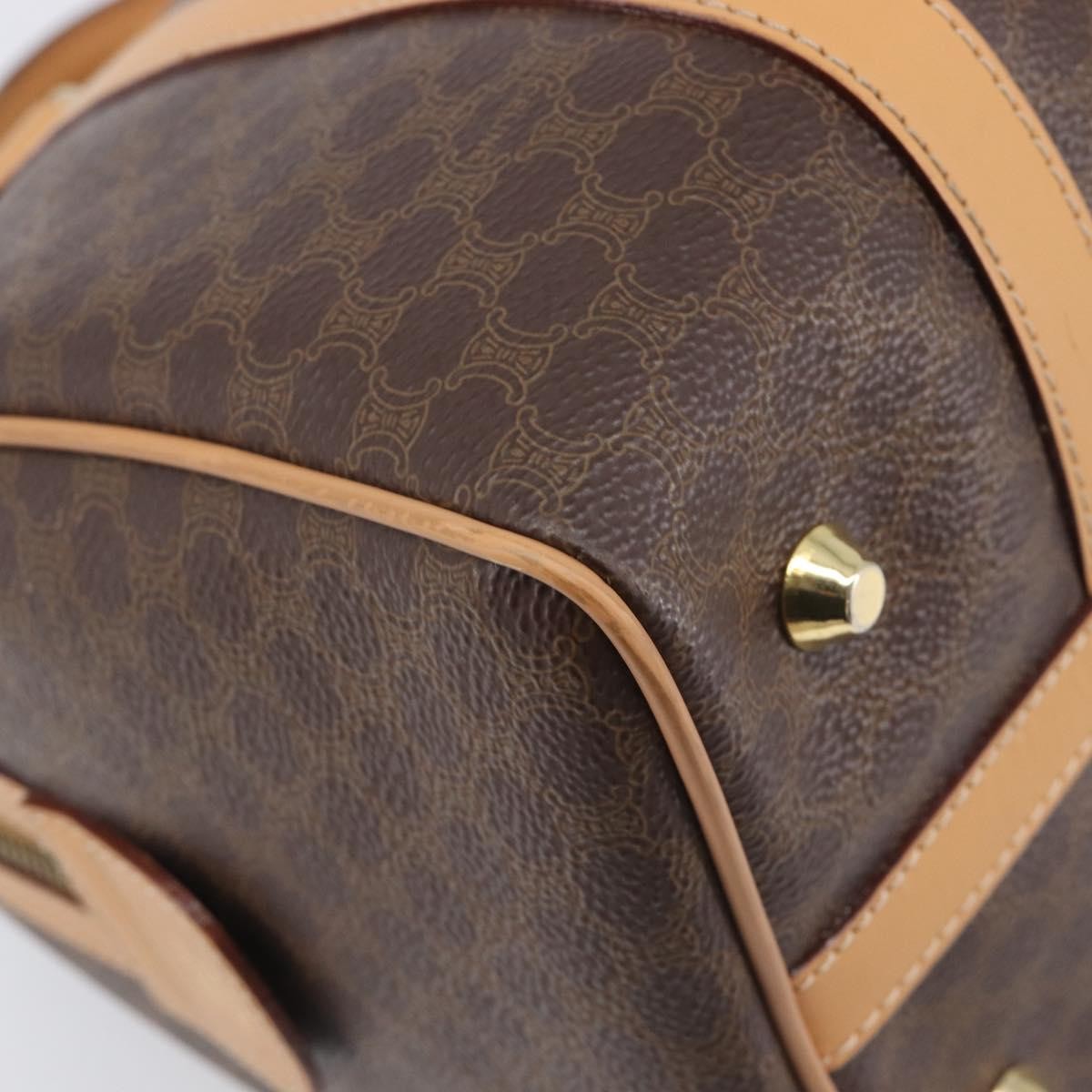 Celine Handbag Canvas, Brown, Canvas, Handbag