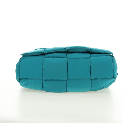 Bottega Veneta Padded Tech Cassette Intrecciato Nylon, Blue, Nylon, Crossbody Bag