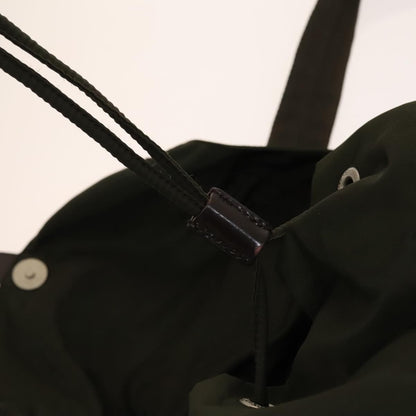 Prada Vela Double Front Pocket Tessuto with Saffiano Leather, Khaki, Nylon, Backpack